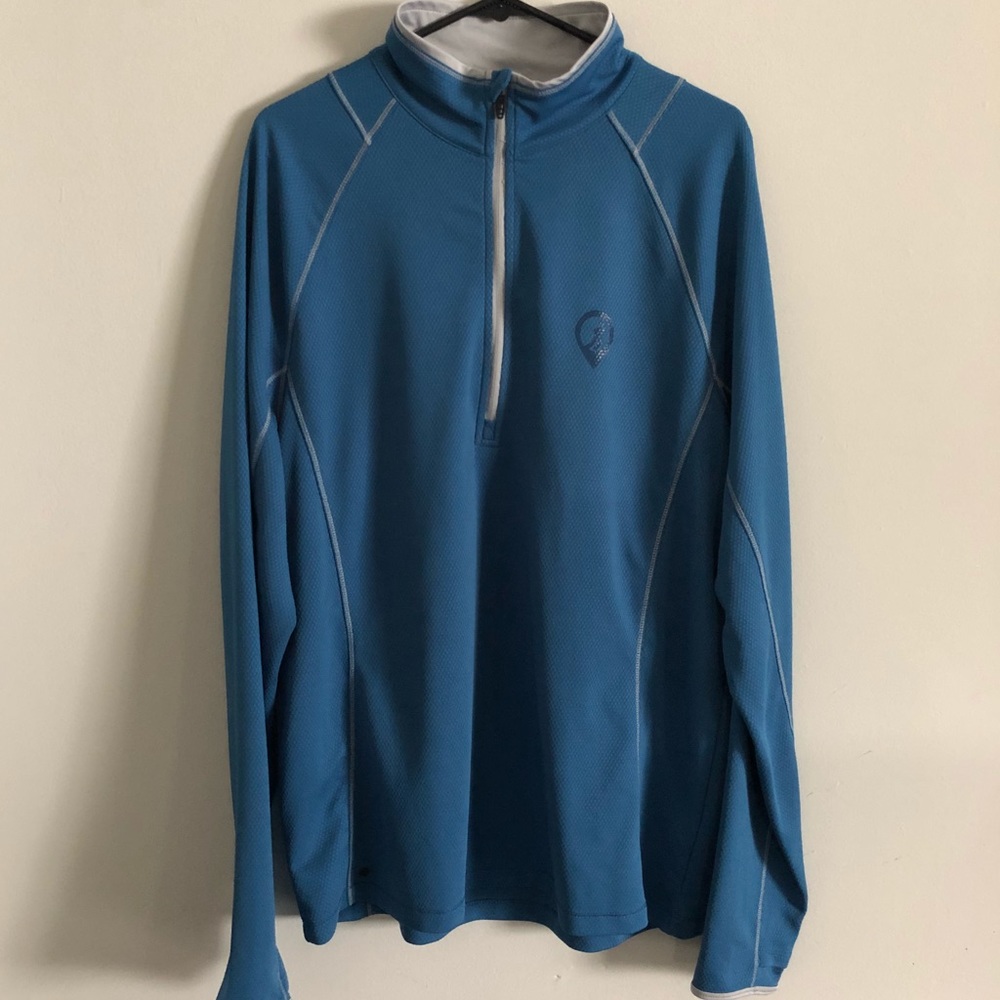 1/4 Zip Light Jacket light blue/gray L